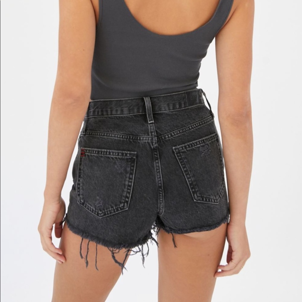 NWT UO High Rise Girlfriend Denim Shorts, Washed Black